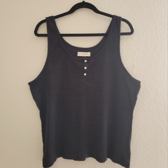 Lucky Brand Tops - NWOT Lucky Brand Ribbed Tank Size XXL
